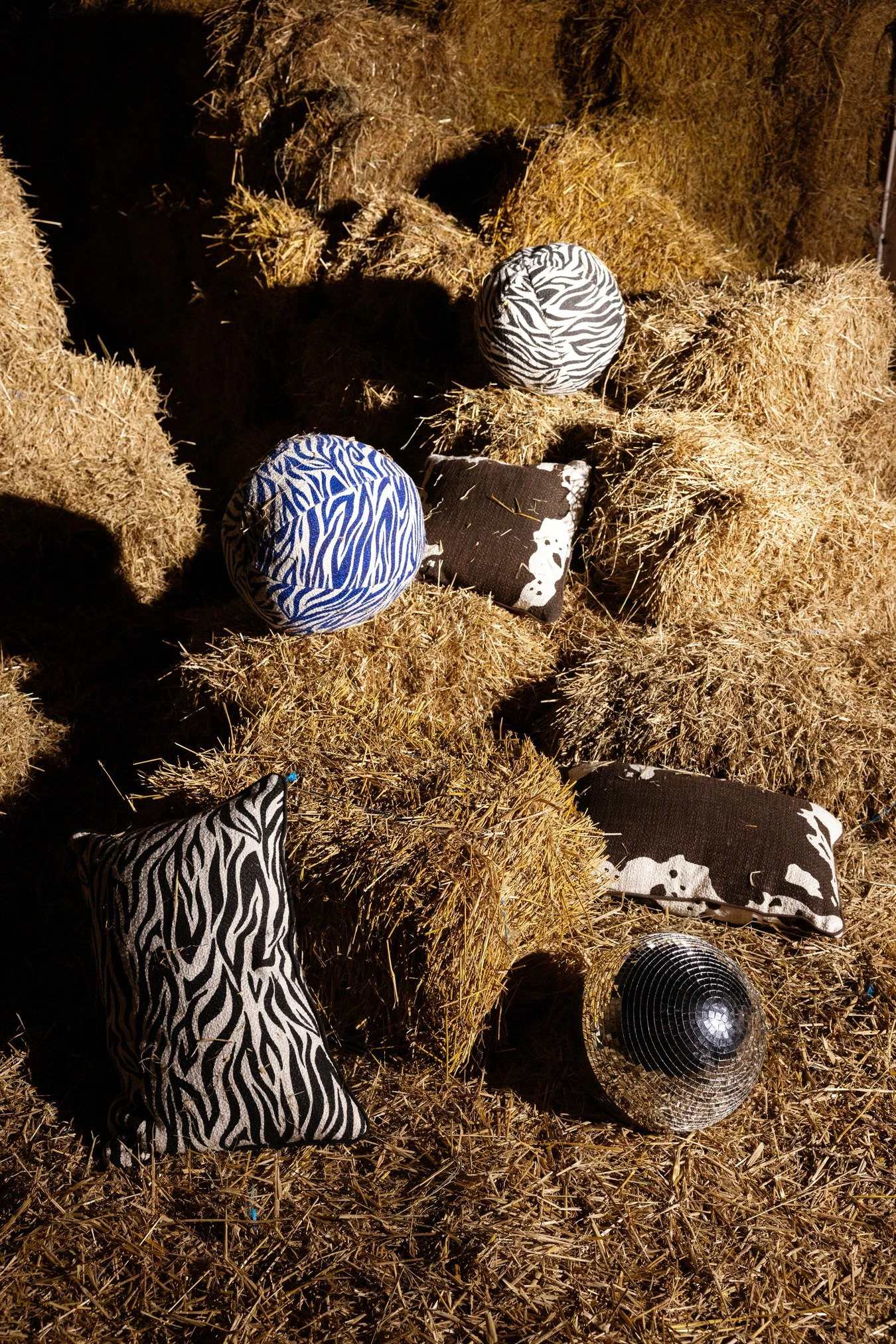 Byon Anima Kudde Rund Zebra, svart från ByON, bild 3