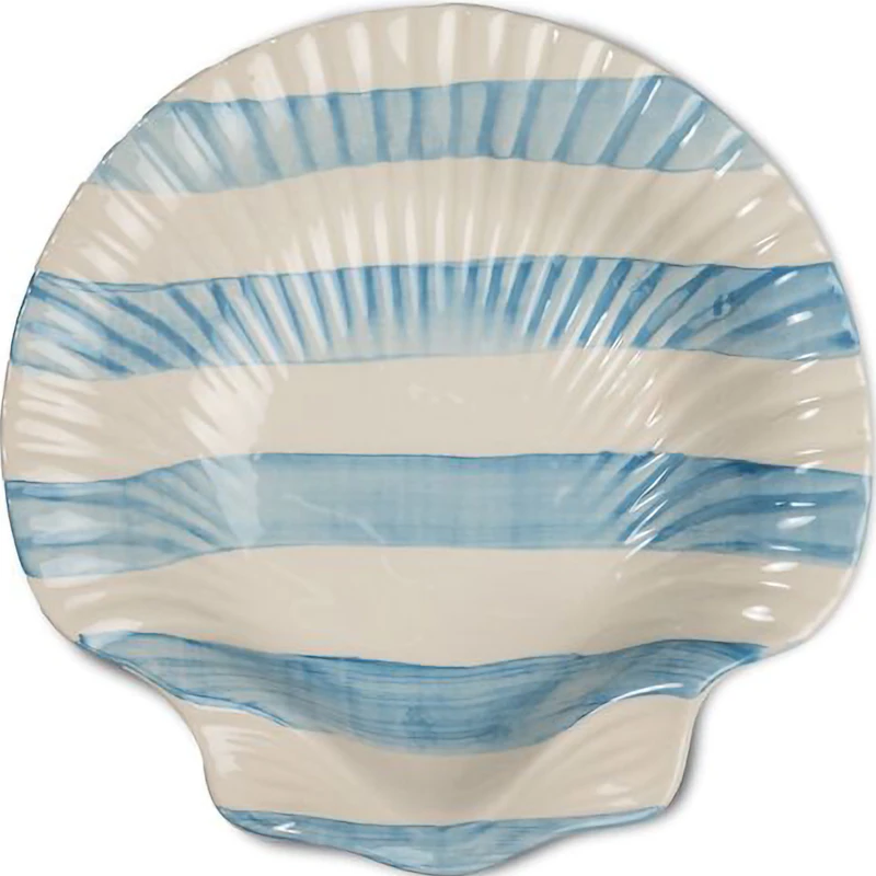 Armona Tallrik 23,5 cm, Vit / Ljusblå