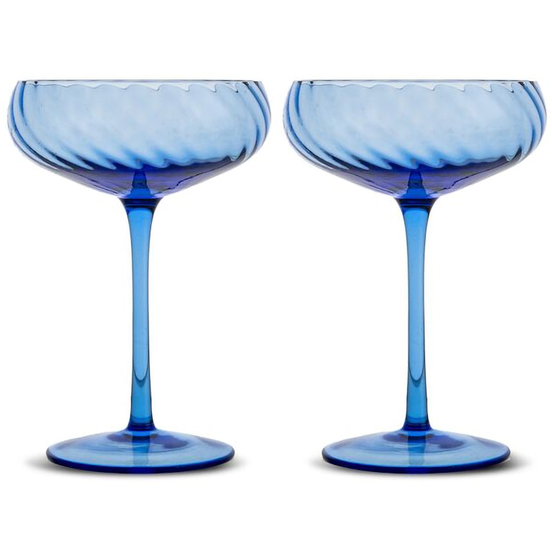 Opacity Champagnekupor 2-pack, Blå