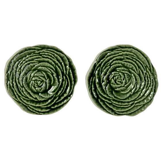 Byon Veggie Glasunderl&auml;gg 2-pack - Bordstabletter & Glasunderl&auml;gg Stengods Gr&ouml;n