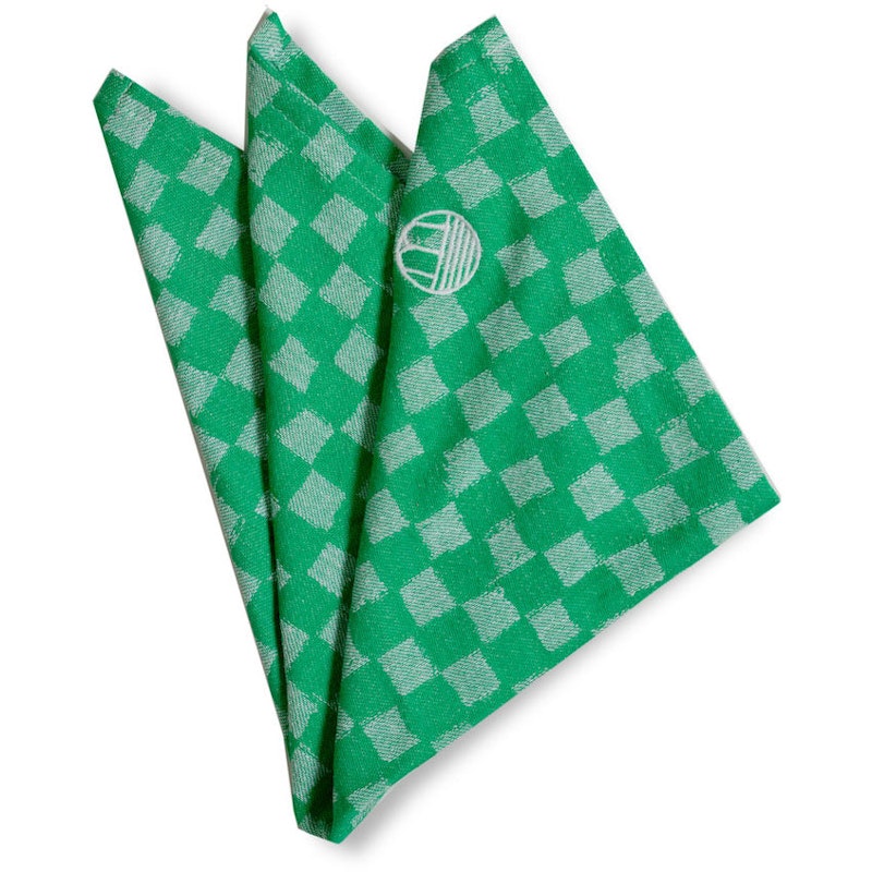 Checki Tygservett Bomull 45x45 cm 2-pack, Grön