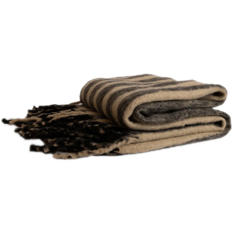 Edien Filt 125x150 cm, Svart/Beige