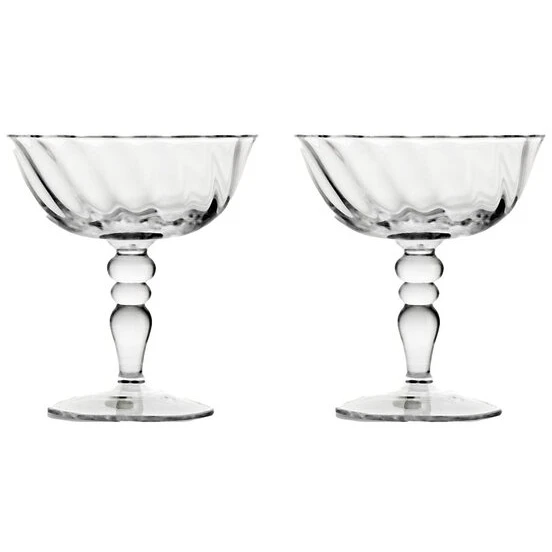 Byon Opacity Champagnekupa 2-pack - Champagneglas Munbl&aring;st Glas Klar