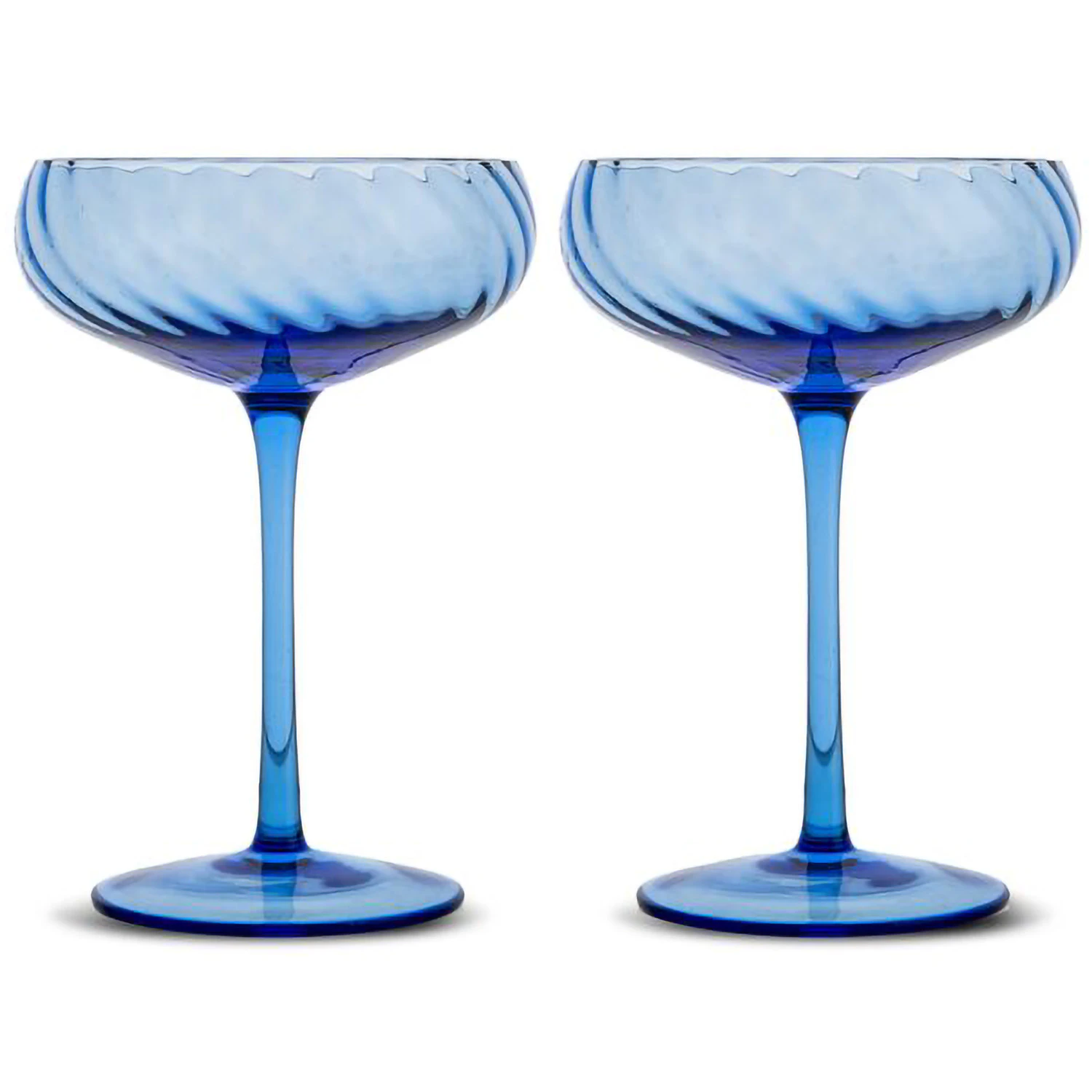 Byon Opacity Champagnekupor 2-pack - Champagneglas Munst Glas Bl&aring;