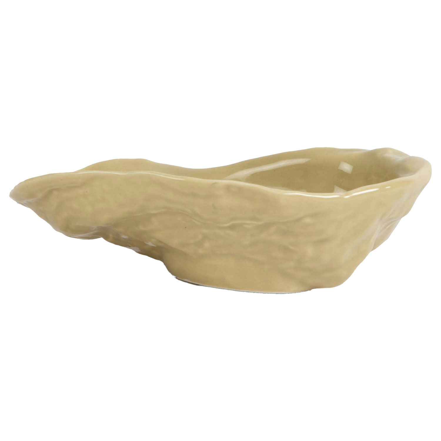 Byon Oyster Sk&aring;l 8x13 Cm - Sockersk&aring;lar Dolomit Keramik Beige