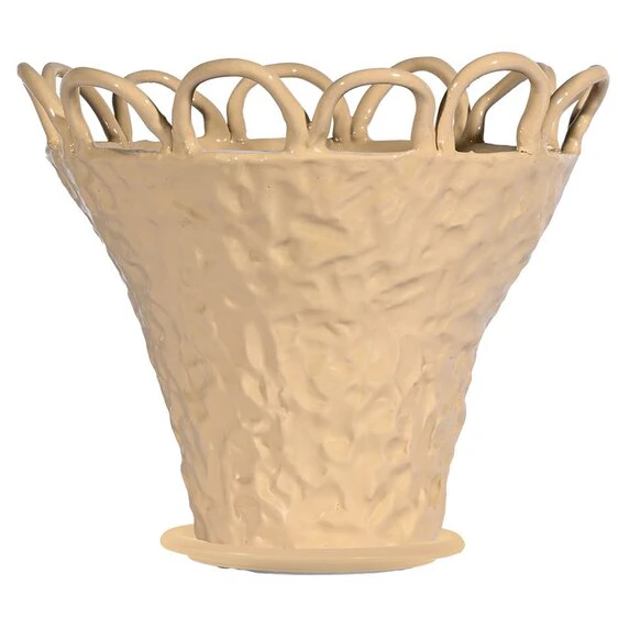 Byon Patty Kruka 25 Cm - Krukor Stengods Beige