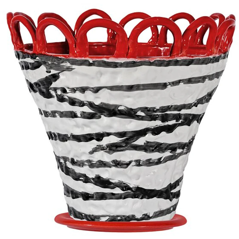 Patty Kruka 30 cm, Röd Zebra