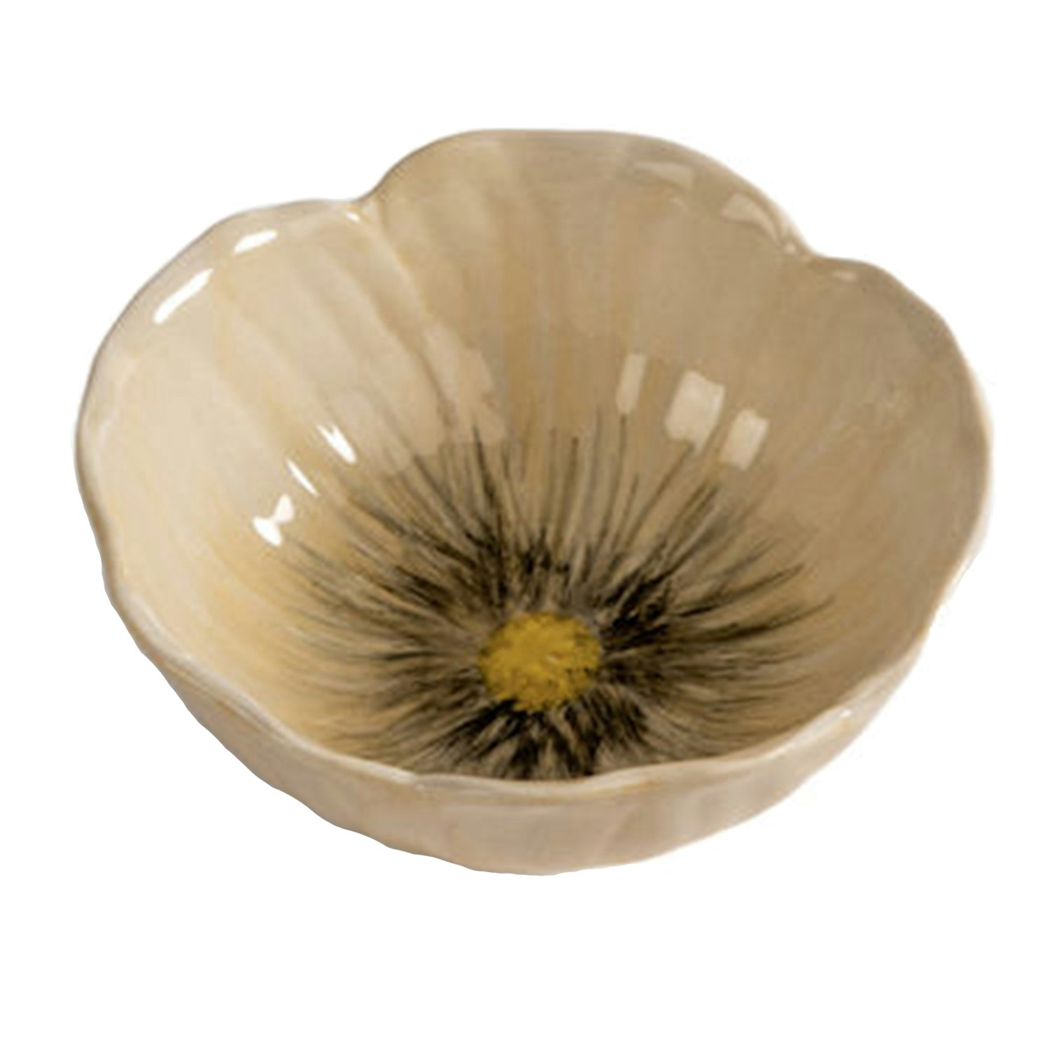 Byon Poppy Sk&aring;l 11 Cm - Serveringssk&aring;lar Stengods Beige