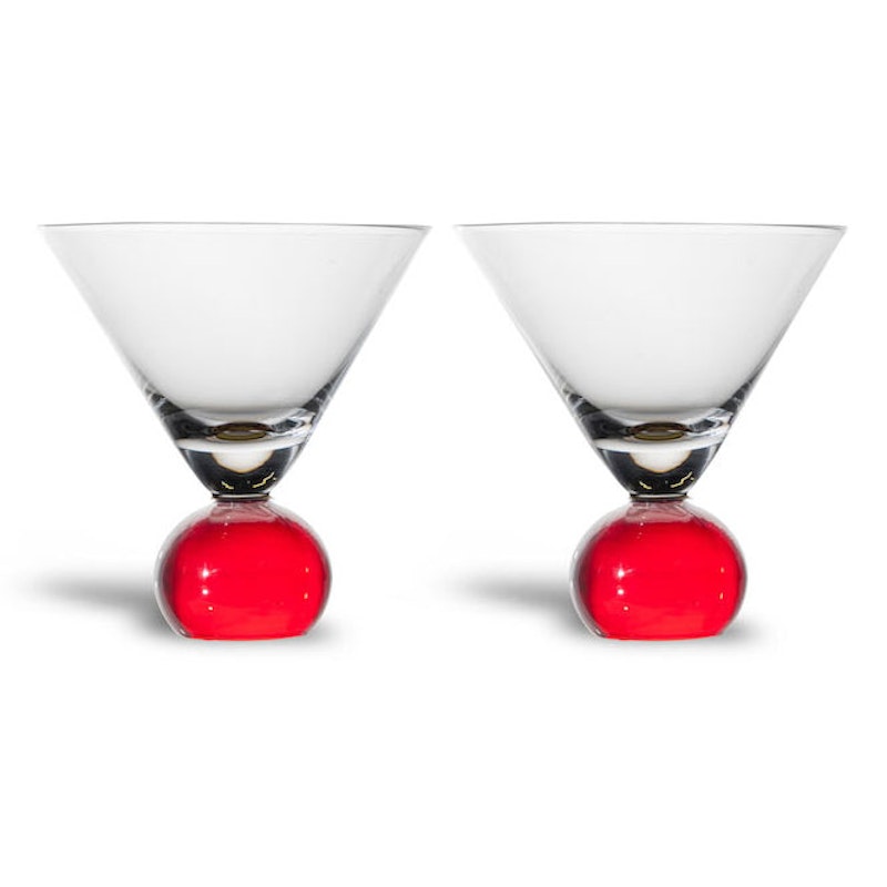 Spice Glas 2-pack, Röd