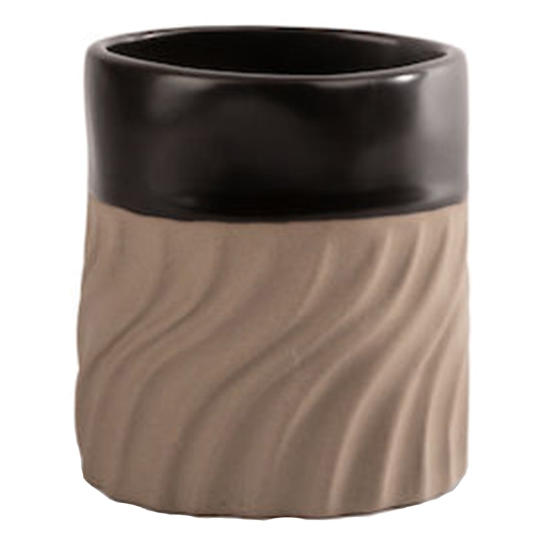 Swirl Mugg, Svart/Beige