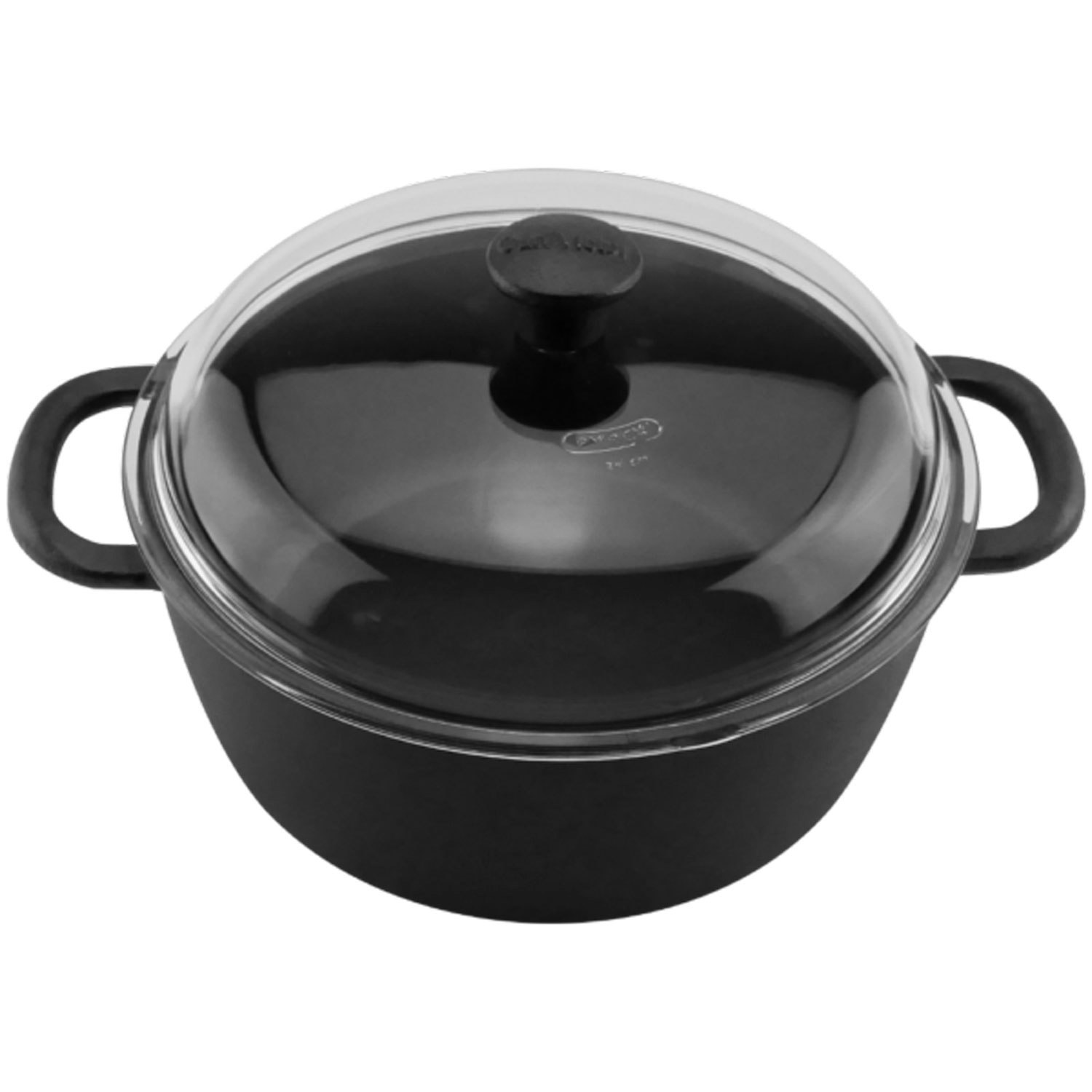 Carl Victor s Gryta 4l Glaslock - Grytor Gjutj&auml;rn Svart