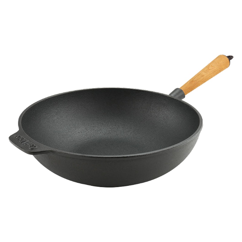 Wokpanna 30 cm Med Handtag I Bok