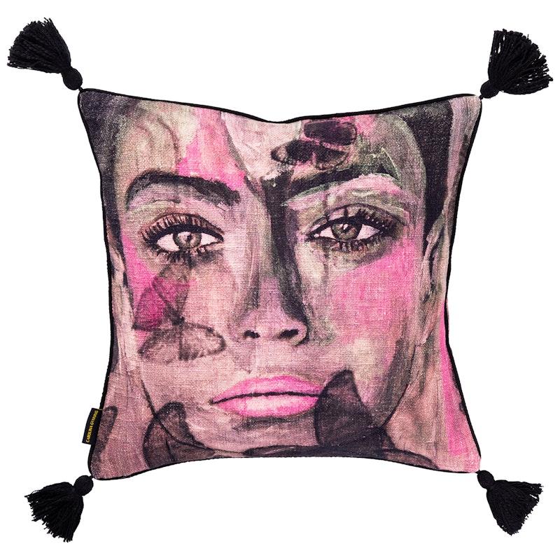 Butterfly Kuddfodral 50x50 cm, Rosa