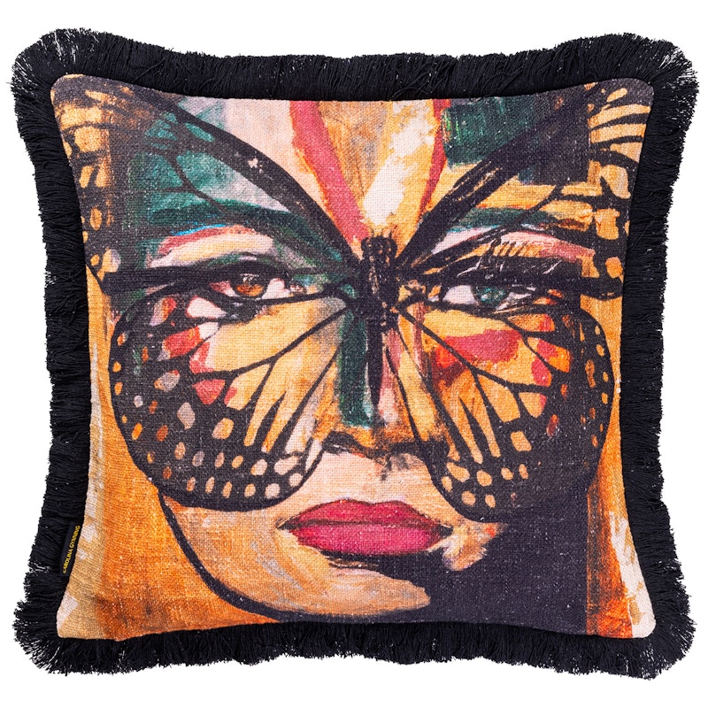 Golden Butterfly B&W Kuddfodral 50x50 cm, Multi