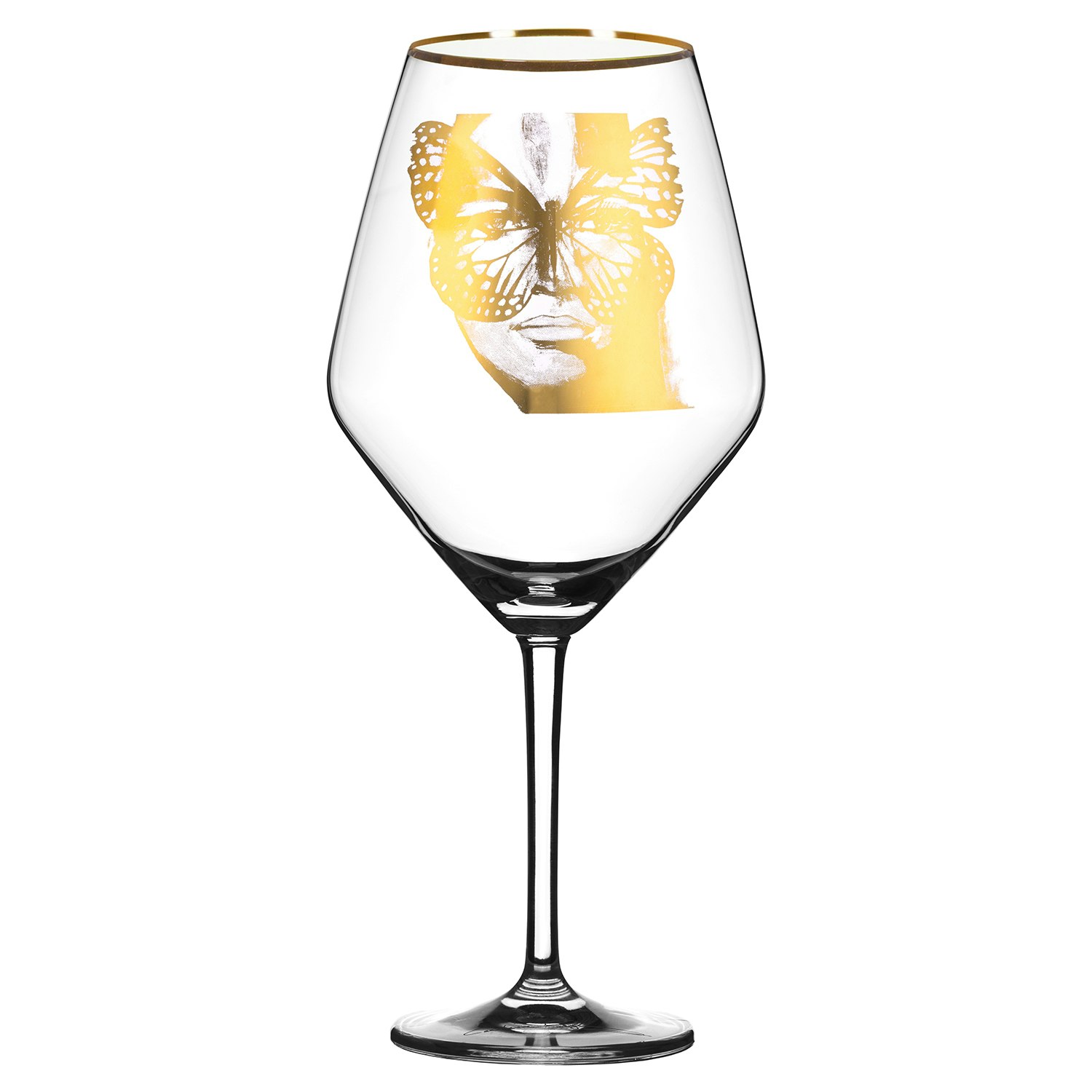 Carolina Gynning Golden Butterfly R&ouml;dvins 75 Cl - Vinglas Glas Guld
