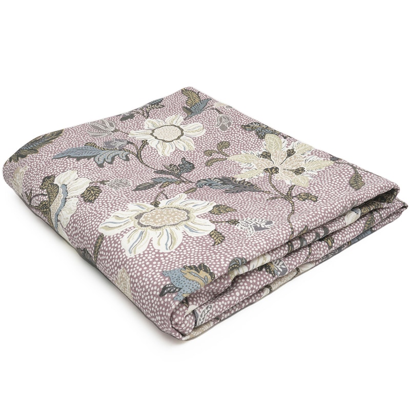 Flower Linen Duk 145x250 cm, Dusty Pink