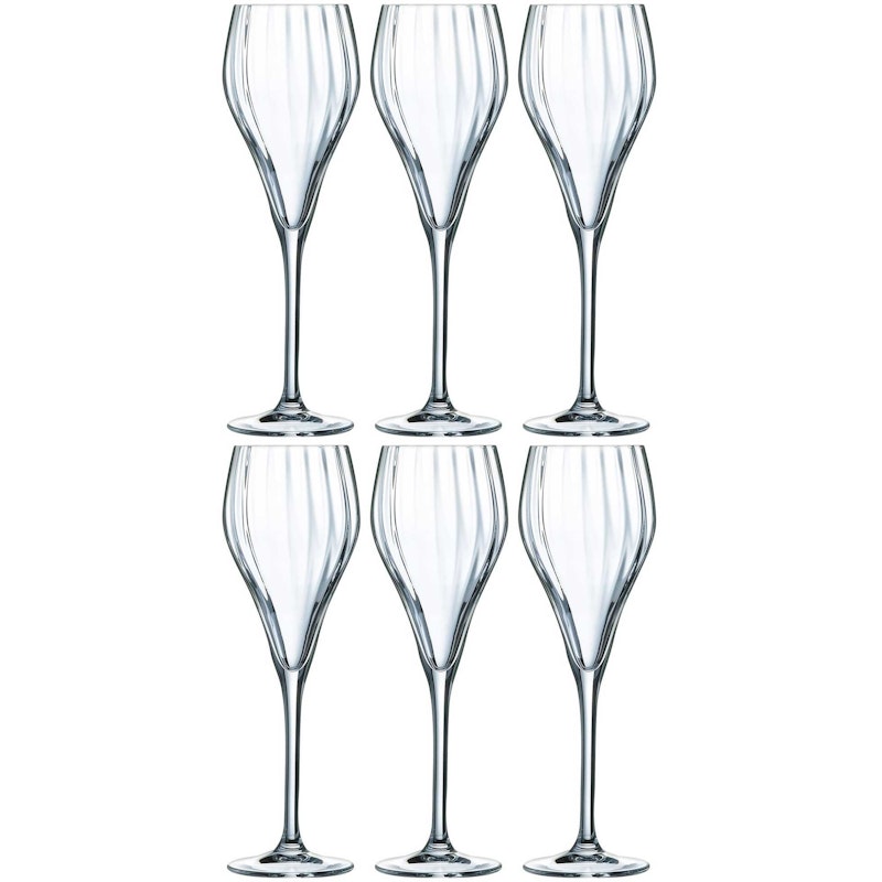 Symétrie Champagneglas 16 cl Transparent, 6-pack