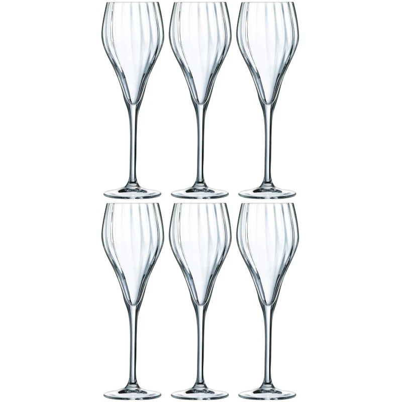 Symétrie Champagneglas 16 cl Transparent, 6-pack