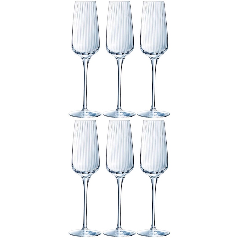 Symétrie Champagneglas 21 cl Transparent, 6-pack