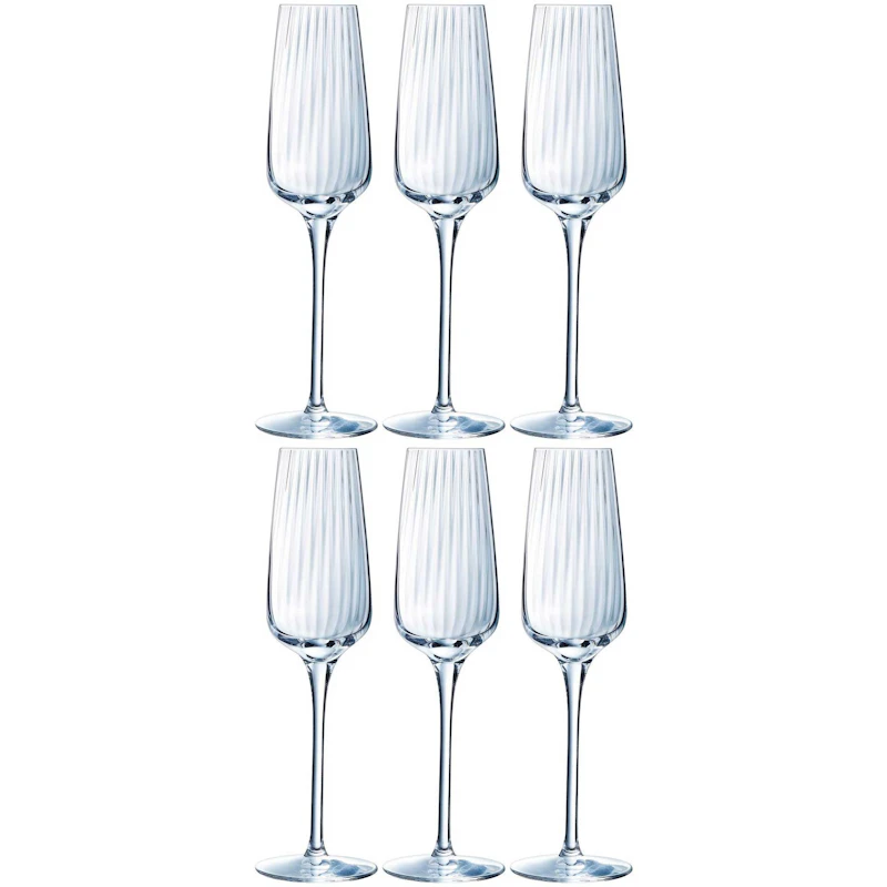 Symétrie Champagneglas 21 cl Transparent, 6-pack