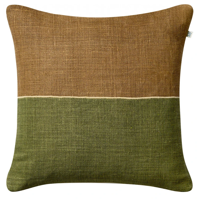 Amol Kuddfodral 50x50 cm, Taupe / Cactus Green