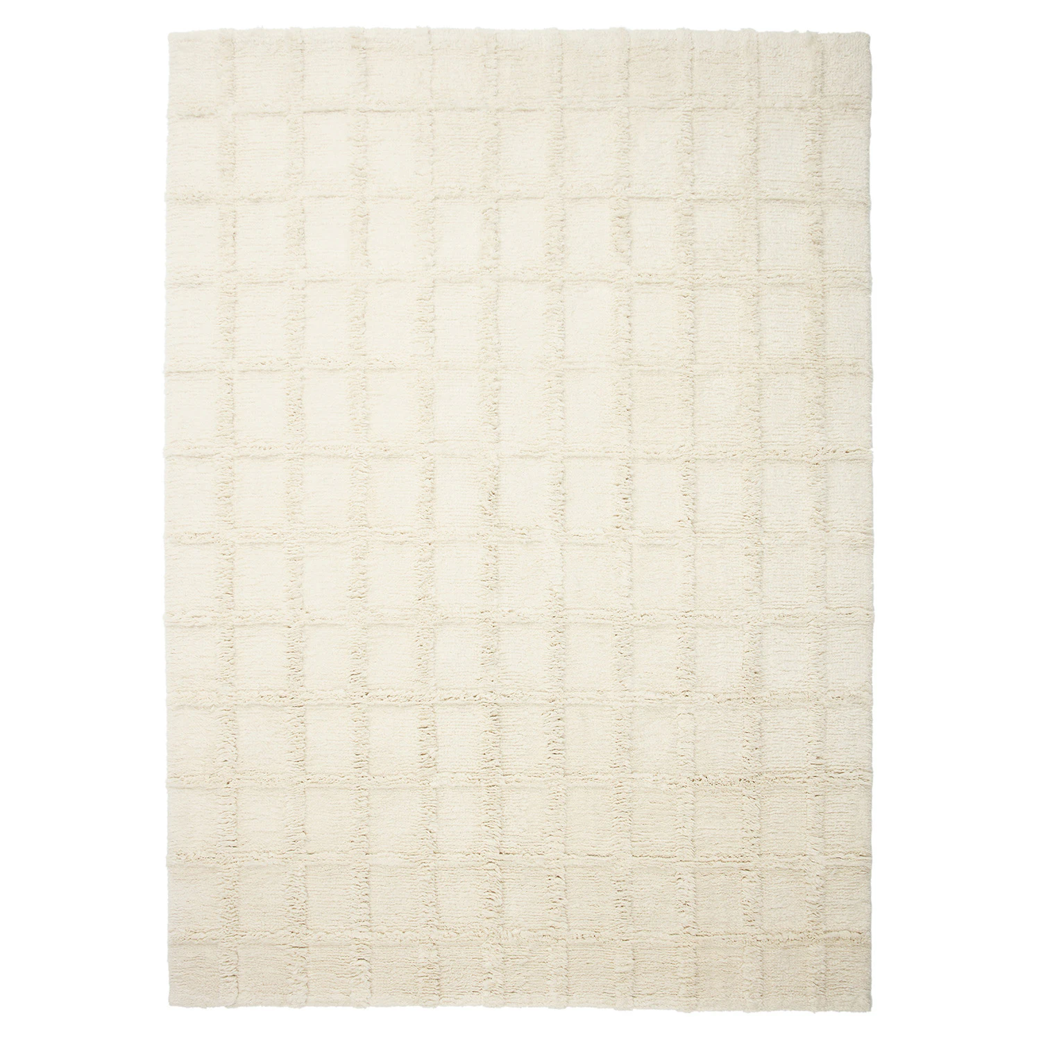 Chhatwal & Jonsson Badal Spårbar matta 200x300 Cm - Enfärgade mattor Ull Off-White