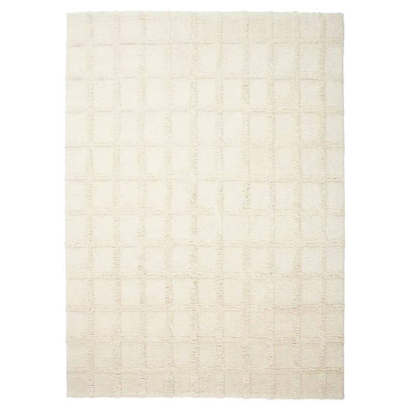 Badal Spårbar Ullmatta Off-white, 200x300 cm