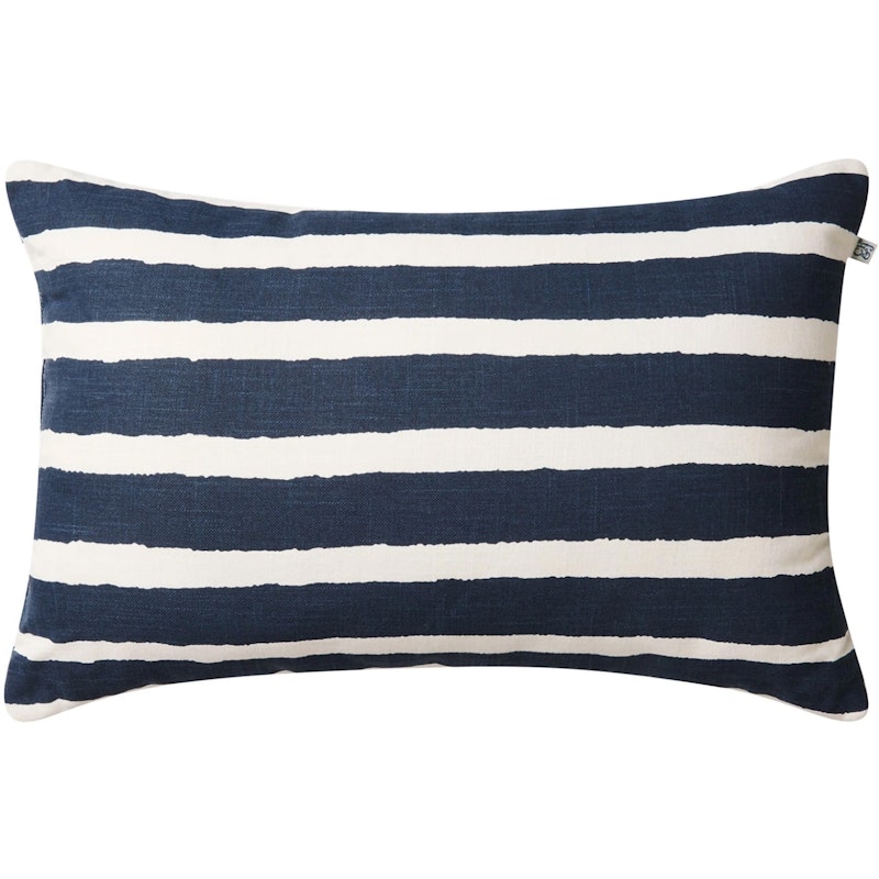 Block Stripe Utomhuskudde 40x60 cm, Blå
