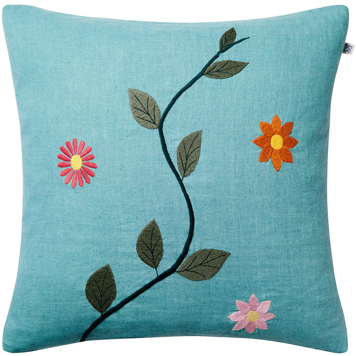 Chhatwal & Jonsson Bloom Kuddfodral 50x50 Cm Himmelsblå - Prydnadskuddar & Fodral Linne Heaven Blue