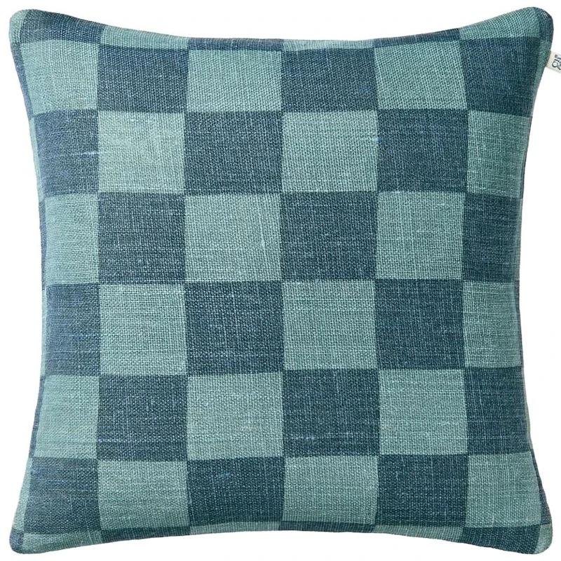 Buffalo Check Kuddfodral 50x50 cm, Himmelsblå / Palace Blue