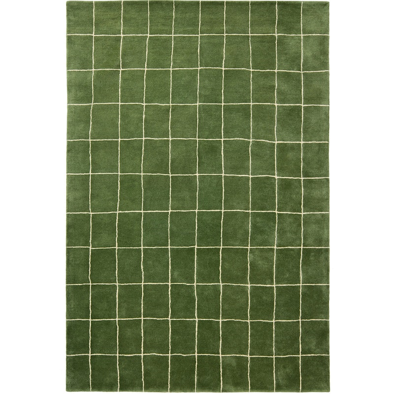 Chakra Rug, Off White Matta 180x270 cm, Cactus Green