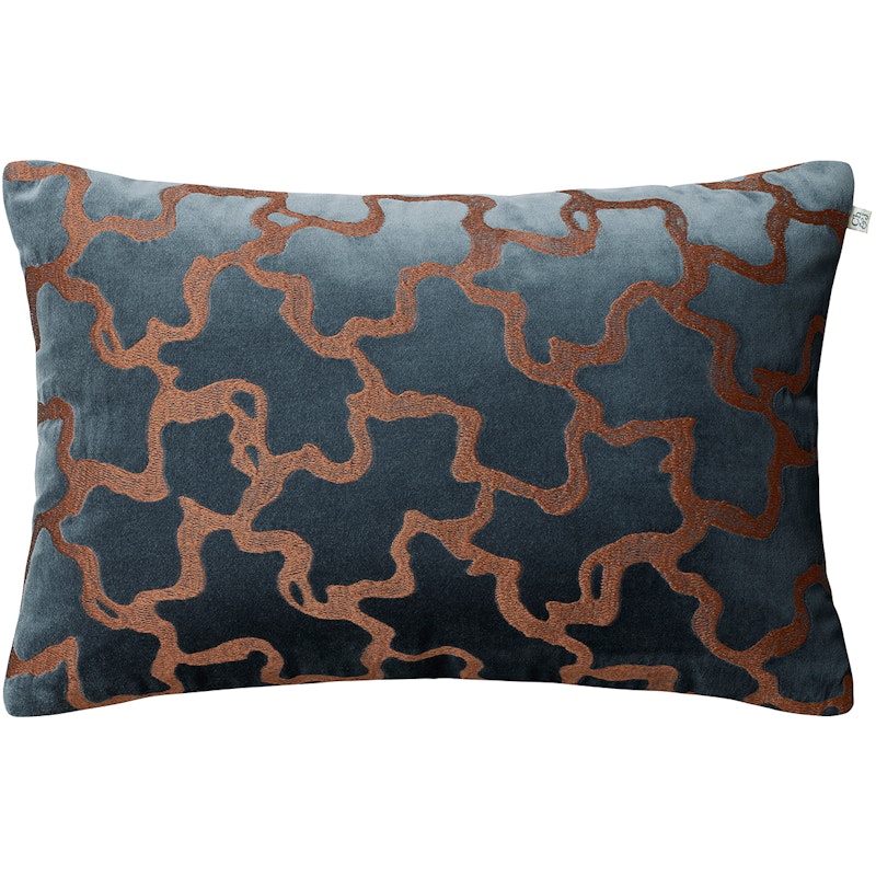 Chand Kuddfodral 40x60 cm, Sea Blue / Konjak