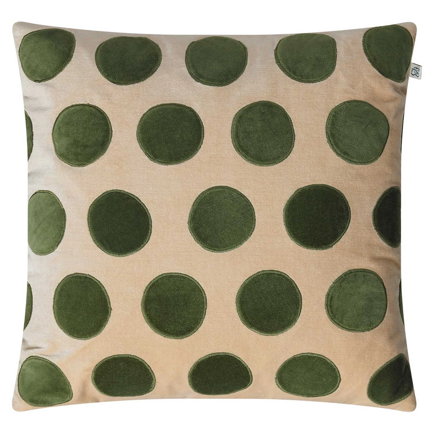 Chhatwal & Jonsson Circle Kuddfodral 50x50 Cm /cactus Green - Prydnadskuddar & Fodral Sammet Beige