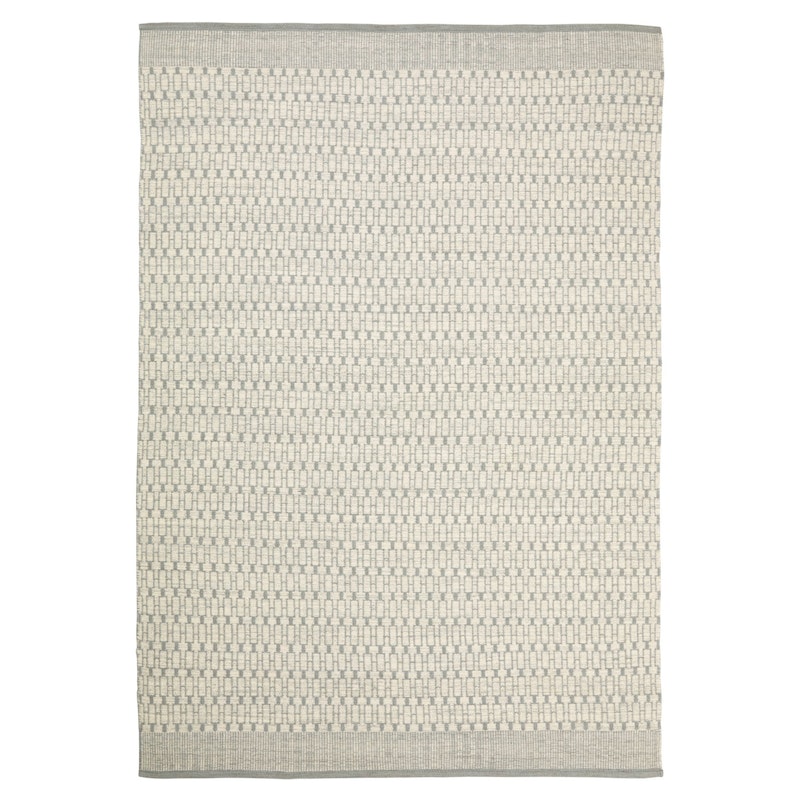 Dhurry Wool Mahi Matta 200x300 cm, Off White/Light Grey