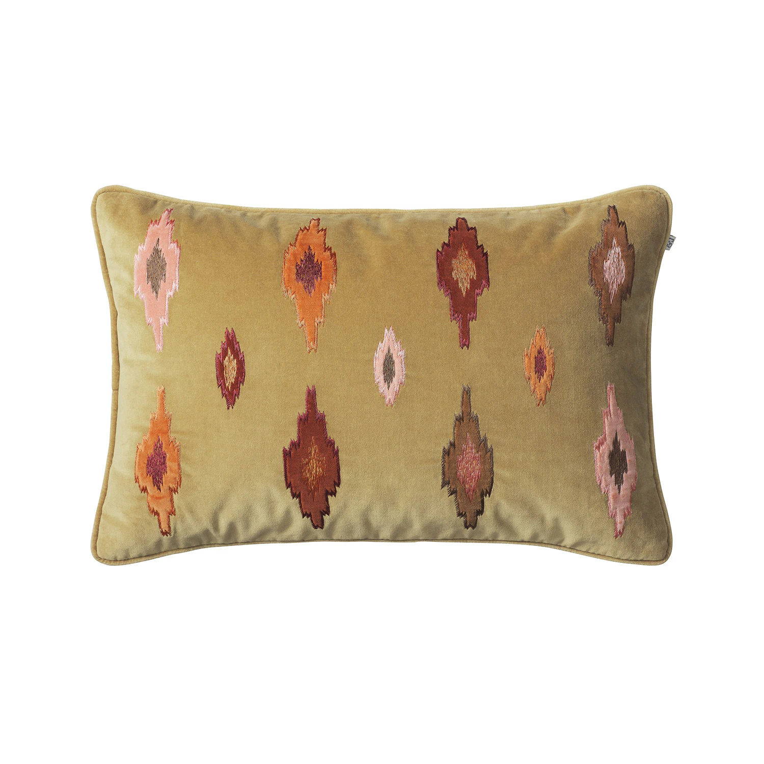 Chhatwal & Jonsson Dipu Kuddfodral 40x60cm Masala Yellow - Prydnadskuddar & Fodral Sammet Multi
