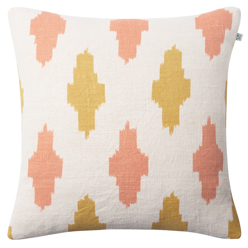 Ikat Agra Kuddfodral 50x50 cm, Rose/Spicy Yellow