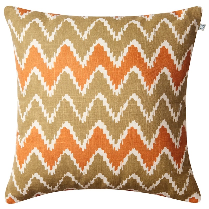 Ikat Bangalore Kudde 50x50 cm, Beige/Apricot Orange