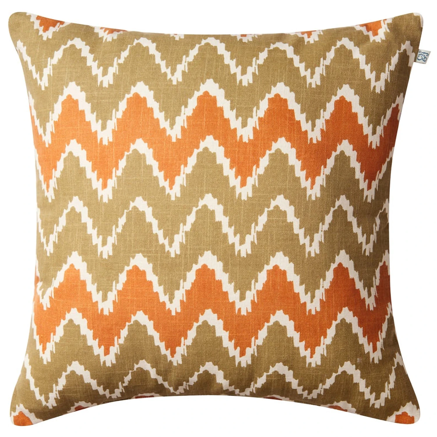 Chhatwal & Jonsson Ikat Bangalore Kudde 50x50 Cm /apricot Orange - Prydnadskuddar & Fodral Linne Beige