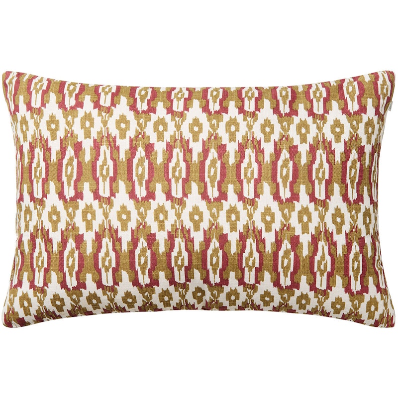 Ikat Delhi Kudde Utomhus 40x60 cm, Beige / Mineral Red