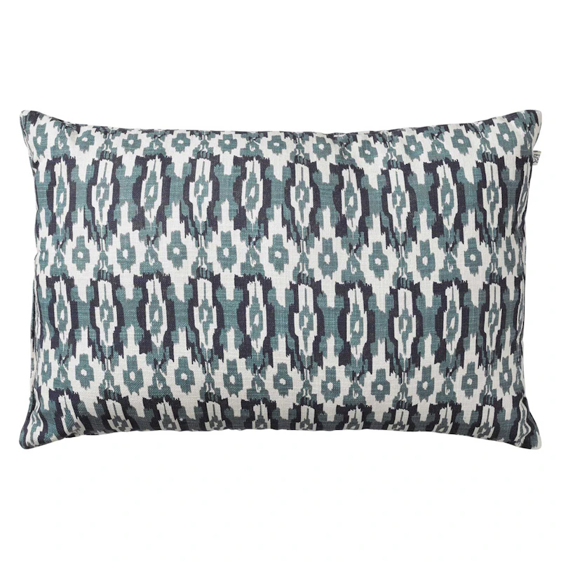 Ikat Delhi Kudde, Blue/Blue