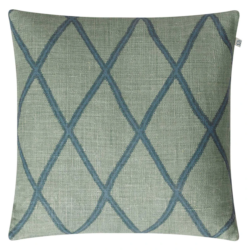 Ikat Orissa Kuddfodral 50x50, Aqua/Heaven Blue