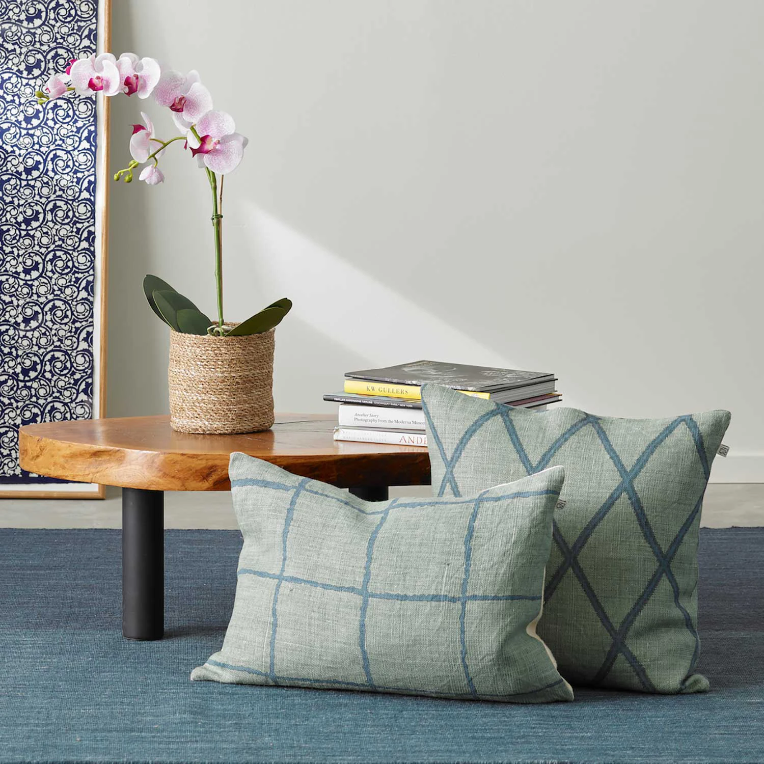 Chhatwal & Jonsson Ikat Orissa Kuddfodral 50x50 /heaven Blue, aqua från Chhatwal & Jonsson, bild 4