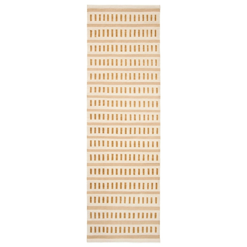 Ladakh Ullmatta 80x250 cm, Vit / Beige / Masala Yellow