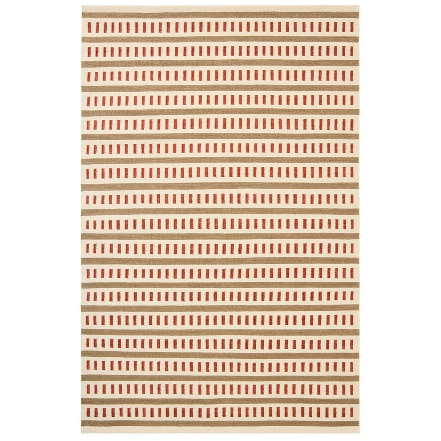 Chhatwal & Jonsson Ladakh matta 230x320 Cm / Rost - Mönstrade mattor Ull Beige
