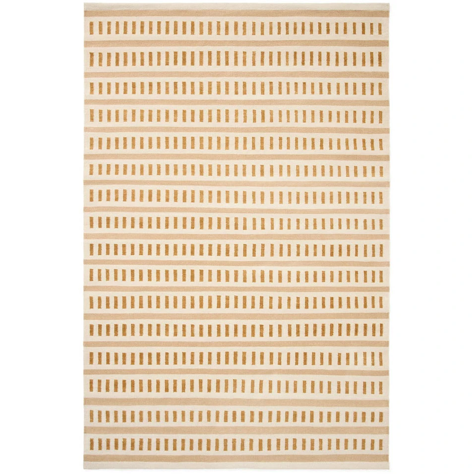 Chhatwal & Jonsson Ladakh matta 230x320 Cm Off-white / / Masala Yellow - Mönstrade mattor Ull Beige