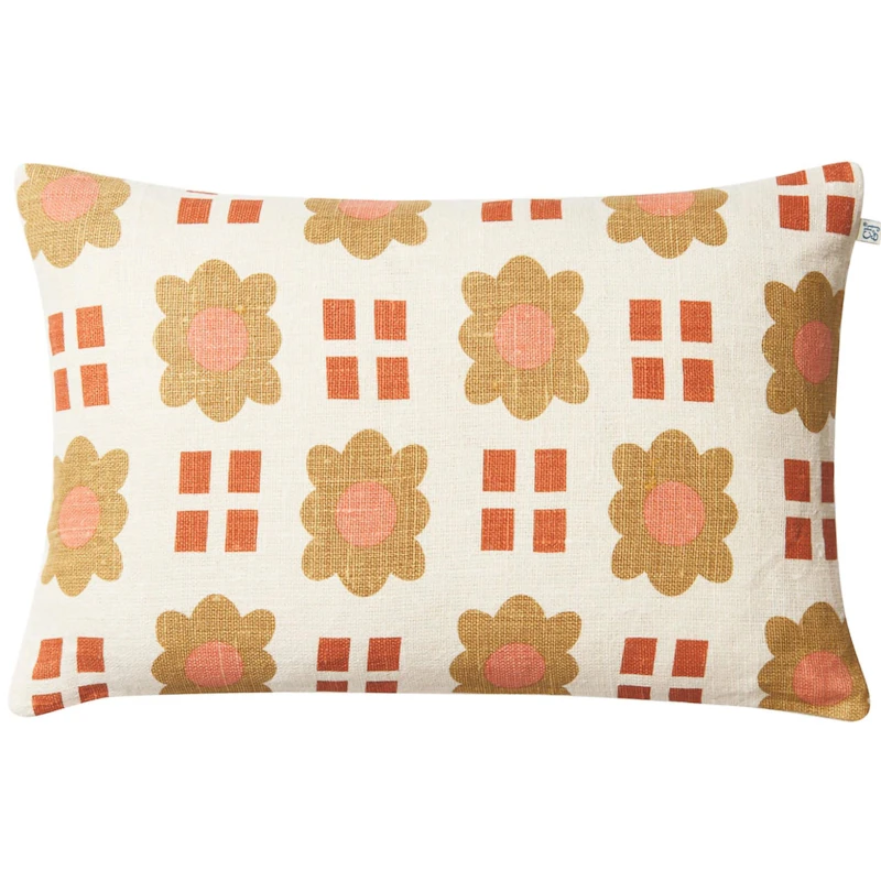Lalit Kuddfodral 50x50 cm, Apricot Orange / Khaki