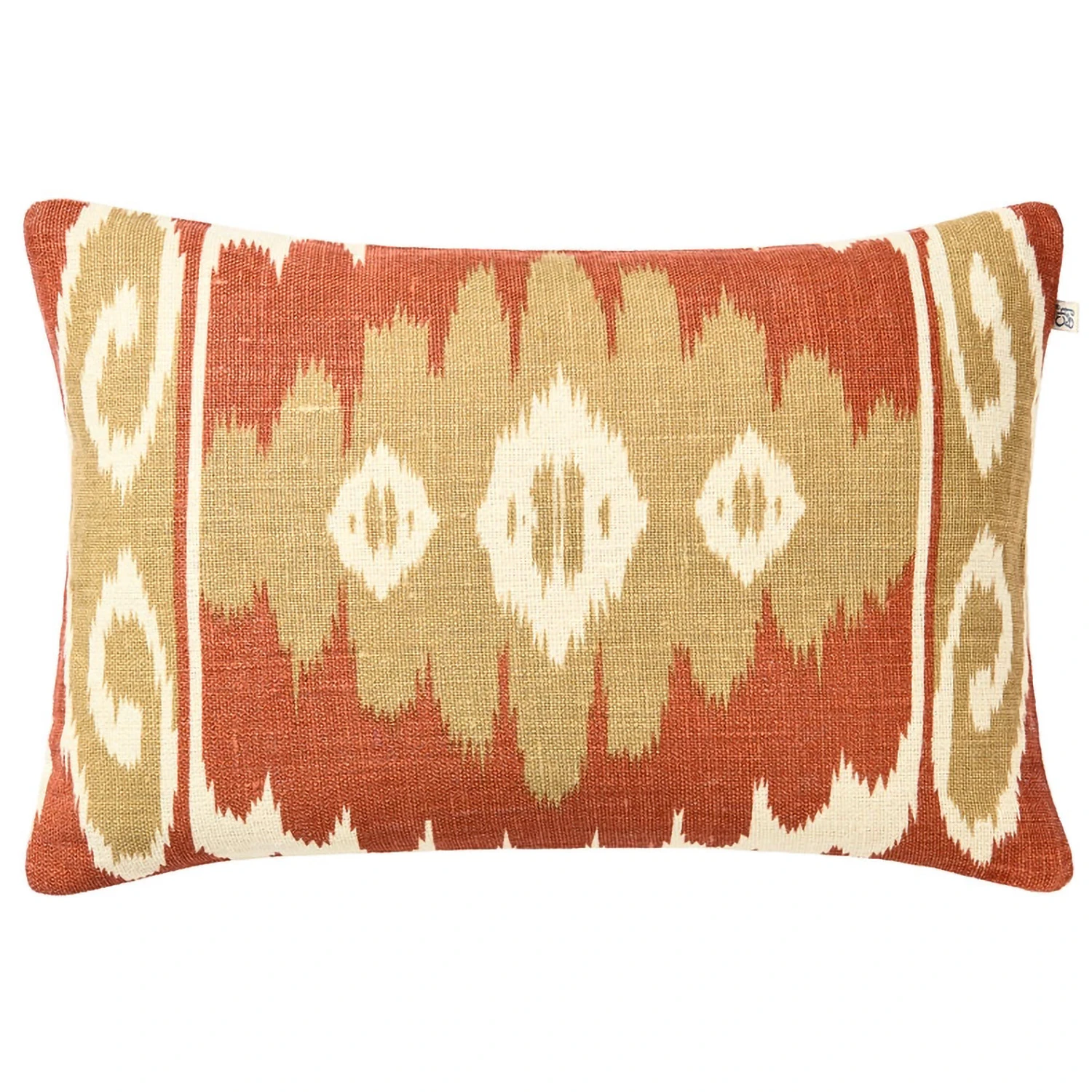 Chhatwal & Jonsson Laya Kuddfodral 40x60 Cm Apricot Orange / Khaki - Prydnadskuddar & Fodral Linne Aprikosapelsin