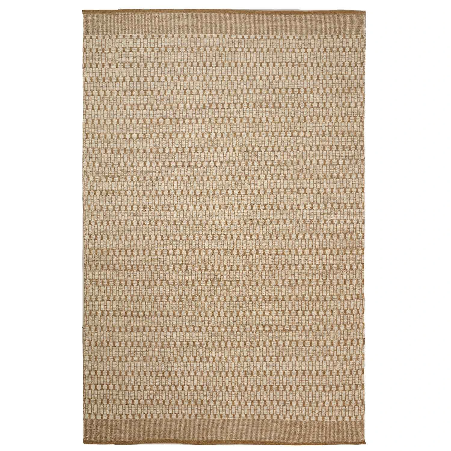 Chhatwal & Jonsson Mahi Dhurry Matta 170x240 Cm /offwhite - Mönstrade mattor Ull Beige