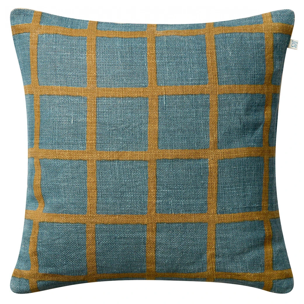 Chhatwal & Jonsson Mela Kuddfodral 50x50 Cm Heaven Blue / - Prydnadskuddar & Fodral Linne Khaki