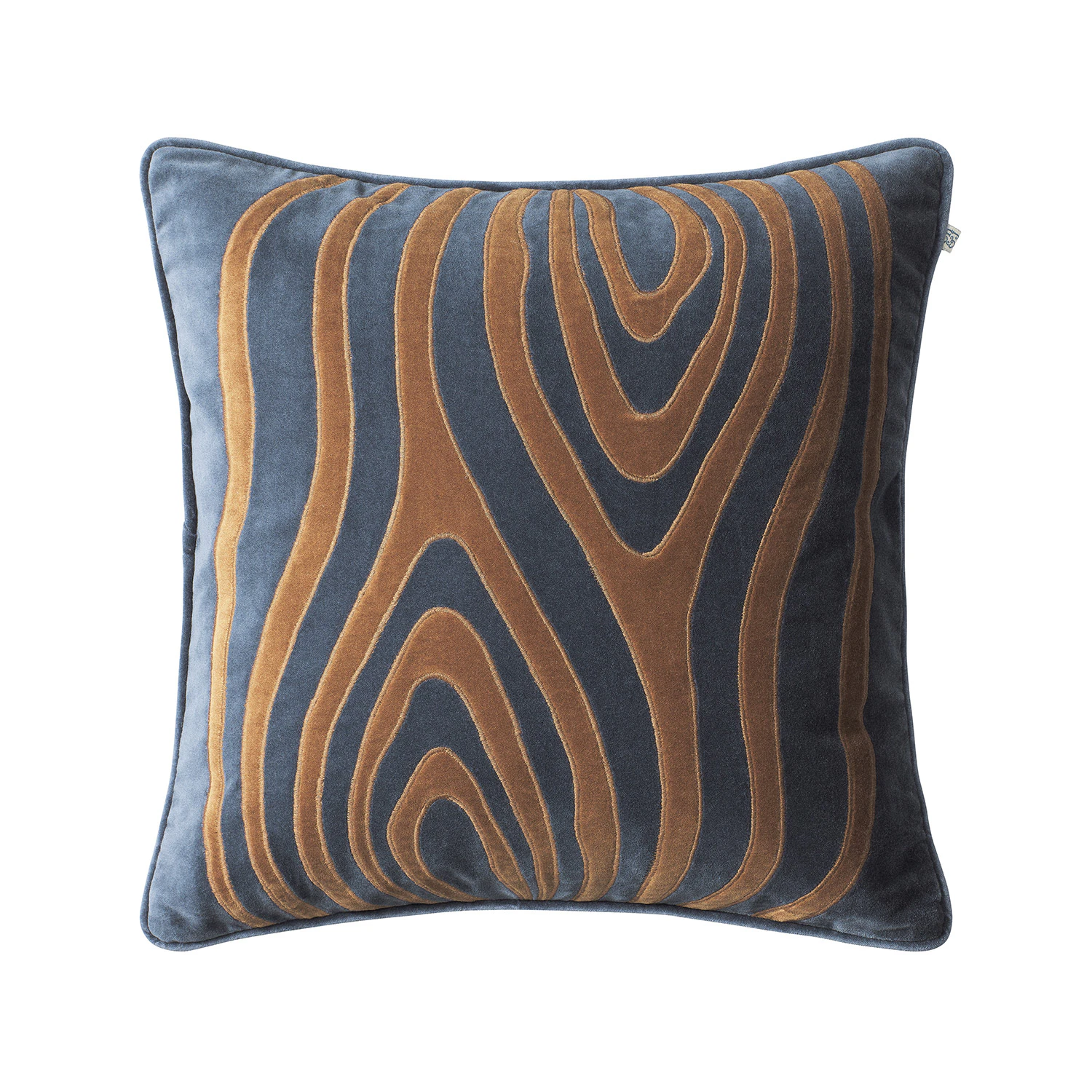 Chhatwal & Jonsson Mita Kuddfodral 50x50 Cm Sea Blue / - Prydnadskuddar & Fodral Sammet Konjak